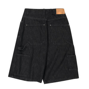 SHH INDUSTRIES Pantalones Cortos de Mezclilla Lavables para Hombre, Ecológicos, Resistentes al Viento, de Cintura Media, Estilo Recto, Casual, 100% Algodón - Product Image 4