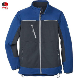 แจ็คเก็ตซอฟต์เชลล์ Ryan Pro Gear ออกแบบพิเศษสำหรับผู้ชาย กันน้ำ กันลม ผลิตจากผ้าถักที่เป็นมิตรต่อสิ่งแวดล้อม ปิดด้วยซิป - Product Image 5