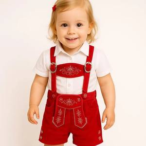 Ensemble de Lederhosen Personnalisé Premium pour Garçons, Costume d'Oktoberfest Allemand avec Logo Personnalisé pour Enfants, Traditionnel Bavarois de Haute Qualité - Product Image 1