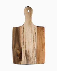 Planche à découper en bois massif H CRAFT HAC-110, bois naturel, fabriquée à la main, rectangulaire, écologique, passe au lave-vaisselle - Product Image 1