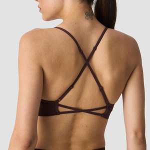 Sujetador deportivo para mujer, diseño personalizado, cuello en V profundo, espalda descubierta, para yoga y fitness, ecológico, con tiras, superventas - Product Image 2