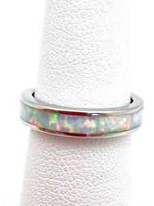 White <b>Opal</b> <b>Ring</b> Elegant Gemstone Jewelry Women Gift Handmade Adjustable Wholesale Supplier - Product Image 4