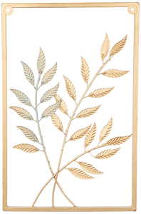 ของตกแต่งผนังรูปใบไม้โลหะ ดีไซน์ใบไม้ที่ได้แรงบันดาลใจจากธรรมชาติ เหล็กทนทานและติดตั้งง่าย - Product Image 3