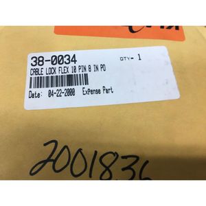 Lot of 3 PROMETRIX 38-0034 <b>Cable</b> <b>Lock</b> Flex 10 PIN - Trusted Global Legacy Semiconductor Equipment and Parts at - Product Image 3