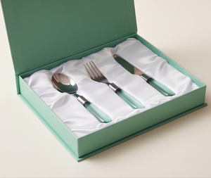 Ensemble de couverts de luxe avec manche en cristal, en acier inoxydable, couteau, fourchette, cuillère, élégant ensemble de service pour la maison, le café et l'hôtel - Product Image 6