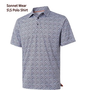 Polos de manga corta con estampado AOP para hombre - Product Image 2