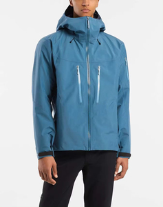 Custom Hooded <b>Thin</b> Casual Autumn Windbreaker <b>Jacket</b> Breathable Eco-Friendly <b>Waterproof</b> Canvas Hiking Zipper Closure OEM Service - Product Image 5