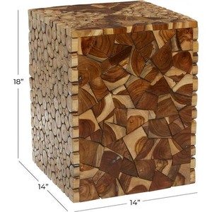 Elegant Jodhpur Teak Wood Mosaic <b>Side</b> <b>Table</b> - Wholesale from India - Product Image 2