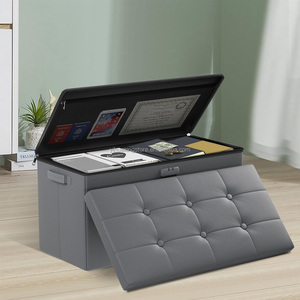 Yanmaz dışkı osmanlı ev oturma odası mobilya dikdörtgen tezgah değişikliği ayakkabı dışkı deri yatak tezgah yanmaz çanta - Product Image 5