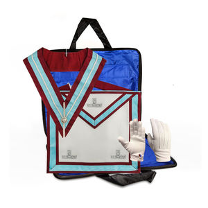 Estuche para Mandil de Maestro Masón, Logia Azul, Negro, Imitación Cuero, Mm Wm Provincial, Maletín para Mandil Masónico de Alta Calidad, Hecho a Medida - Product Image 4