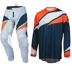 Ensemble de maillot et pantalon de motocross, vêtements de sport, grande taille, imperméable, coupe-vent, polyester, anti-UV, séchage rapide, service OEM - Product Image 1