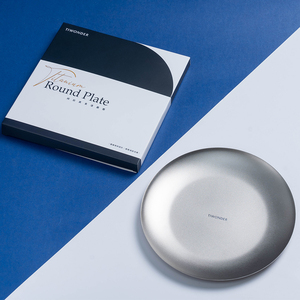 Plato Redondo Bajo de Titanio Puro Edición Floral - Product Image 5