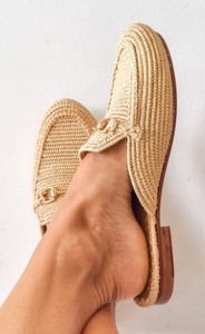 รองเท้าสานราฟเฟีย, รองเท้าโมร็อกโกทำมือ, รองเท้าบาบูชผู้หญิงสานราฟเฟีย, รองเท้าส้นเตี้ย - Product Image 4