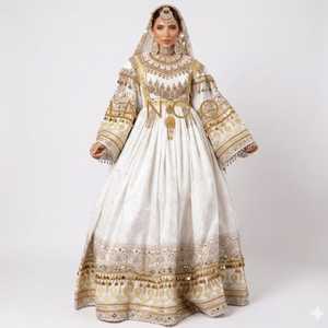 Nouvelles Robes Afghanes Vintage Brodées à la Main en Dentelle pour Femmes Musulmanes du Golfe, Longues, Coupe A-Line, en Soie de Luxe, Idéales pour les Fêtes - Product Image 2