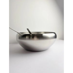 Bol à salade en métal personnalisable de haute qualité avec cuillère pour la décoration de la maison, pour servir les aliments lors de fêtes - Articles de cuisine décoratifs - Product Image 2