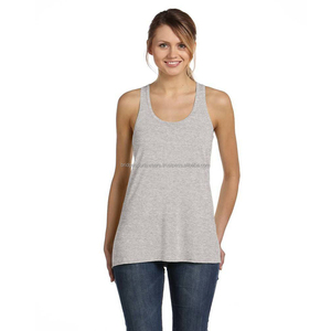 Camiseta sin mangas personalizada para mujer, cuello en V, color sólido, tejido de spandex/poliéster, transpirable, para verano - Product Image 6