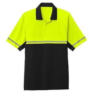 เสื้อโปโลสะท้อนแสงสำหรับผู้ชาย แขนสั้น ระบายอากาศได้ดี เหมาะสำหรับทำงาน มีกระเป๋า ดีไซน์สีตัดกัน - Product Image 3