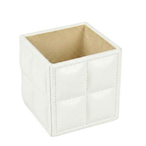 Square PU Leather <b>Pen</b> Holder for Business Promotional Gift Custom Logo Desk Organization - Product Image 3