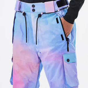 Snow Ski Pants Heated Printed 10,000mm Waterproof Breathable Eco-Friendly <b>Fleece</b> <b>Lined</b> Softshell Winter Outdoor <b>Trousers</b> Skiing - Product Image 3