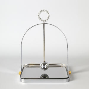 Modern Metal Napkin Holder With <b>Weighted</b> Arm Square Tray Free <b>Standing</b> Tissue Dispenser Home Decor - Product Image 1
