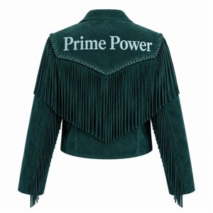 Última Chaqueta de Motero de Ante con Flecos para Hombre 2026, Abrigo Vaquero Occidental con Borlas, Ropa Exterior Vintage con Cierre de Cremallera, Venta al por Mayor OEM Personalizada - Product Image 2