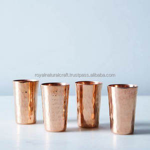 แก้วทองแดงบริสุทธิ์12ออนซ์แก้วเหยือกทองแดงงานทำด้วยมือ - Product Image 1