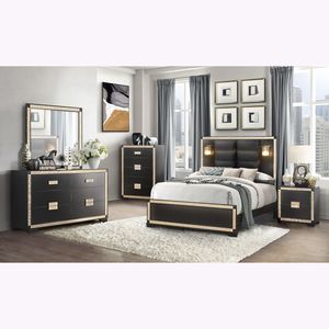 Specchio LIVELY Nero/Oro con Cornice Elegante e Design Moderno - Product Image 6