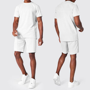 Conjunto de verano de algodón moderno para hombre, proveedor de conjuntos deportivos de verano para hombre, conjunto de verano de algodón con cintura elástica para hombre - Product Image 5