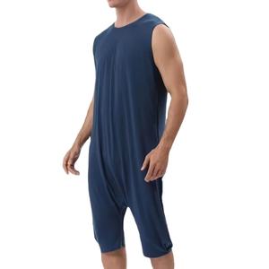 Combinaison de yoga et de fitness unisexe à col rond sans manches, légère, respirante, à séchage rapide, en nylon et élasthanne, fabriquée au Bangladesh - Product Image 1