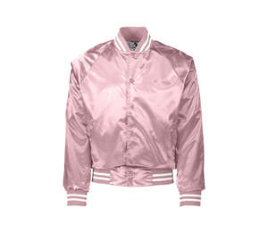 Nouvelle veste bomber personnalisée, style varsity, broderie personnalisée, nom, numéro, logo sur le devant, imperméable, coupe-vent, en soie, unisexe - Product Image 1