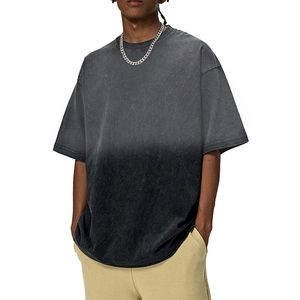 Camiseta de Algodón de Alta Calidad para Hombre, Estilo Urbano, Hombros Caídos, Personalizable con Logotipo, Tejido Grueso - Product Image 4