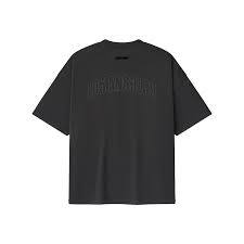 Camiseta de algodón 100% de corte regular y peso pesado para hombre con marca en relieve 3D - Gris carbón, antiarrugas, estilo urbano - Product Image 4