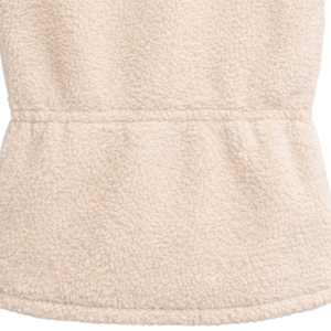 High Quality Women's Solid Cream Polar <b>Fleece</b> Vest With Zipper Stand Collar Casual Outerwear Warm Pocket Sleeveless <b>Gilet</b> OEM - Product Image 6