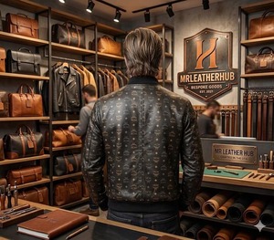 Men's Black Leather Jacket Luxury Windproof <b>Heated</b> Eco-Friendly Wool Shell Streetwear <b>Coat</b> - Product Image 2
