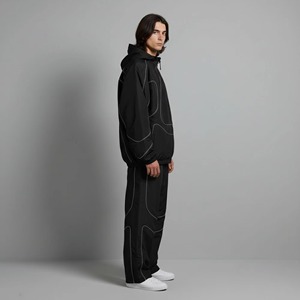 Sudadera con capucha 100% algodón para hombre, conjunto deportivo, ropa de calle, conjunto deportivo de alta calidad para hombre, transpirable y unisex. - Product Image 6