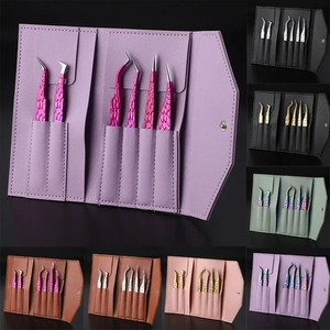 Lot de 6 pinces à cils pour extensions de cils en éventail, pose de sourcils, outils de maquillage et de manucure - Product Image 3