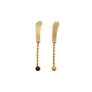 Cuchillo para Mantequilla de Latón de Alta Gama, Espátula Lisa para Mantequilla, Queso, Mermelada y Pan, Herramienta de Cocina Duradera Hecha a Mano, Diseño Clásico - Product Image 4