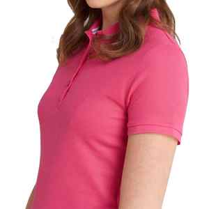 Women Custom Polo Shirt Plain Short Sleeve Collar Tee Breathable <b>Stretch</b> Casual Sports Uniform For Women - Product Image 2