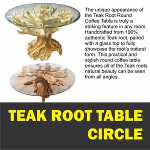 TEAK ROOT <b>TABLE</b> CIRCLE - Product Image 4