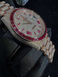Reloj de Lujo de Moda Hip Hop de Acero Inoxidable con Diamantes de Moissanita VVS, Movimiento de Cuarzo, para Hombre, Logotipo Personalizado, Venta al por Mayor, Pasa el Test de Diamantes - Product Image 4