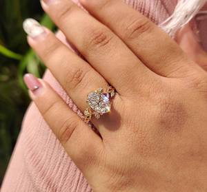 Anillos de Boda de Diamantes Cultivados en Laboratorio al por Mayor, 1 Quilate, Estilo Clásico Solitario, Sin Níquel, Sin Plomo, Oro Rosa Sólido, para Minoristas de Joyería - Product Image 1