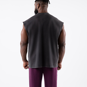 Camisetas sin mangas ajustadas para correr, gimnasio, deportes, con estampado por transferencia de calor, sublimación, para hombre, modelo XYA343, personalizadas, 100% poliéster, de secado rápido. - Product Image 5
