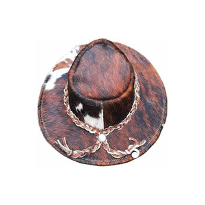 Leather Cowboy <b>Hat</b> High Quality Leather Wide Brim Design Comfortable Fit <b>Western</b> Cowboy Style - Product Image 1