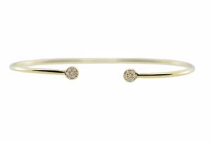 ELVORA GEMS Bracelet rigide tendance plaqué or 18 carats avec diamants de laboratoire certifiés IGI et diamants blancs taille brillant - Product Image 3