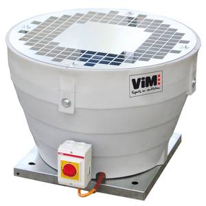 3JW 731665 VIM TCDH F400 080-4/6 INTZ BDEZ TRI 1,5/0,37 kW Ventilador de escape horizontal con torreta - Product Image 2