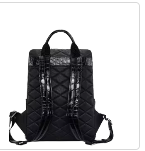 Vintage Handmade Croco Leather Backpack <b>Large</b> Capacity Travel <b>Rucksack</b> Full Grain Leather from Divine International India - Product Image 5