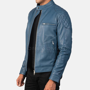 Hot Selling <b>Men</b> Casual Leather <b>Jacket</b> Windproof Breathable Stand Collar Zipper Closure <b>Canvas</b> Fabric Winter <b>Jacket</b> Made Pakistan - Product Image 3