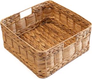 Cesta de Almacenamiento Cuadrada de Jacinto de Agua, Cesta de Almacenamiento Hecha a Mano, Venta al por Mayor, Ecológica, Hecha en Vietnam - Product Image 1