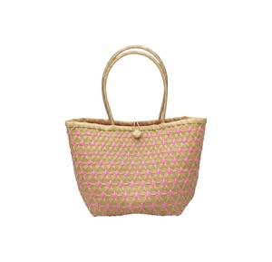 Sac fourre-tout tendance en plastique tressé géométrique fait main pour femme – Idéal pour l'été, la plage et les vacances - Product Image 1