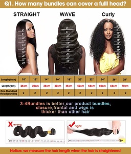 100% bande droite crépue alignée sur les cuticules brutes dans des extensions de bande de cheveux crépus noirs naturels 8-40 pouces Extensions de cheveux - Product Image 6